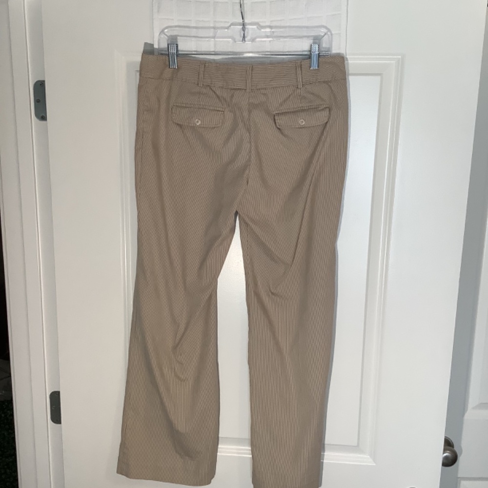 Candies Junior’s 2Piece Pin Stripe Pant Suit Tan Size Blazer (L) Pants (11) - Picture 6 of 10